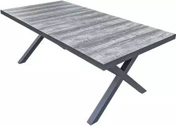 Garden Pleasure RANA/DAVINA Set 02 Garten-Essgruppe Teak dunkelgrau, 5-tlg. (374371)