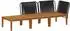 vidaXL Gartenlounge-Set 3-tlg. Akazienholz & Seil, natur