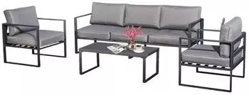 Jet-Line KRETA II Lounge-Set hellgrau, Aluminium (23223)