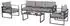Jet-Line KRETA II Lounge-Set hellgrau, Aluminium (23223)