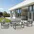Jet-Line KRETA II Lounge-Set hellgrau, Aluminium (23223)