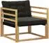 vidaXL Outdoor-Sofagarnitur Akazienholz & Textilene, weiß (3439054)
