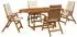vidaXL Garten-Esszimmer-Set 5-teilig, Akazien-Massivholz, natur (3434482)
