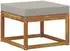 vidaXL Outdoor-Sofagarnitur 8-tlg., natur und hellgrau (3366729)