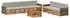 vidaXL Outdoor-Sofagarnitur 8-tlg. natur und hellgrau (3383109)