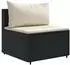 vidaXL Garten-Sofagarnitur 8-tlg. mit Kissen, Poly Rattan, schwarz (3308384)