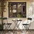 LuxusKollektion Bistro-Set 3-teilig, klappbar, schwarz
