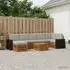 vidaXL Outdoor-Sofagarnitur mit Kissen, 8-tlg., natur und hellgrau (3384662)