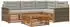 vidaXL Outdoor-Sofagarnitur mit Kissen, 5-tlg., natur und hellgrau (3383319)