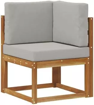 vidaXL Outdoor-Sofagarnitur 8-tlg., natur und hellgrau (3366824)