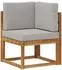 vidaXL Outdoor-Sofagarnitur 8-tlg., natur und hellgrau (3366824)