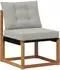 vidaXL Outdoor-Sofagarnitur 6-tlg. natur und hellgrau (3381987)