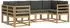 vidaXL Outdoor-Sofagarnitur 6-tlg. mit Kissen, weiß/anthrazit (3388106)