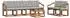 vidaXL Outdoor-Sofagarnitur 7-tlg., natur und hellgrau (3368434)