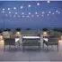 Relaxdays Gartenmöbel-Lounge-Set 4-teilig, Rattan, grau/creme