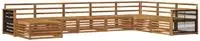 vidaXL Outdoor-Sofagarnitur 8 stk. Natur Massivholz Akazie