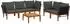 vidaXL Gartenlounge-Set 6-tlg. Akazienholz & Seil, natur (3407748)