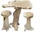 Garden Pleasure Surga Bartisch-Set, Holz, natur, 3-teilig (315175-1)