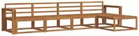 vidaXL Outdoor-Sofagarnitur 5 stk. 5-Sitzer Natur Massivholz Akazie
