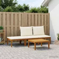 vidaXL 4 stk. Massives Akazienholz & Seil Natur