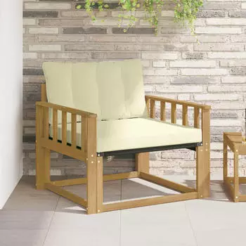 vidaXL Outdoor-Sofagarnitur Akazienholz und Textilene (3439060)