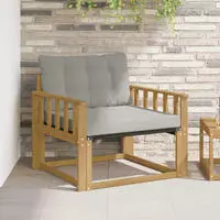 vidaXL Outdoor-Sofagarnitur Massives Akazienholz und Textilene