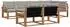vidaXL Outdoor-Sofagarnitur mit Kissen, 7-tlg., natur und hellgrau (3369554)