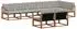 vidaXL Outdoor-Sofagarnitur mit Kissen, 8-tlg., natur und hellgrau (3369586)