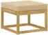 vidaXL Outdoor-Sofagarnitur 4-teilig, weiß & beige
