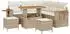 vidaXL Gartenlounge-Set 8-teilig, Poly-Rattan, beige (3363046)