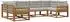 vidaXL Outdoor-Sofagarnitur 6-tlg. natur und hellgrau (3382849)