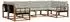 vidaXL Outdoor-Sofagarnitur mit Kissen, 6-tlg., natur und hellgrau (3369798)
