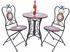 DanDiBo Ambiente Sitzgruppe Merano 12001-2 Gartentisch + 2 Stk. Gartenstuhl aus Metall Mosaik Tisch + 2x Stuhl