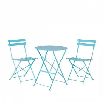 Beliani Fiori Set 3-tlg. blau klappbar