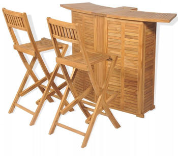 vidaXL Gartenbar Set 3-tlg. Teak (43805)