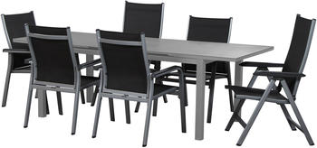 Kettler Basic Plus silber/anthrazit Alu/Textilene 180/240x90cm 4 Stapel- silber (17234)