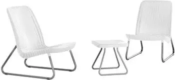 Keter Rio Patio Set 17197637 wei&szlig;
