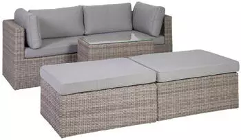 Testrut Palma Lounge Set grau (131847)