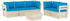 vidaXL 6-tlg. Garten-Sofagarnitur aus Paletten mit Kissen (3063520) blau