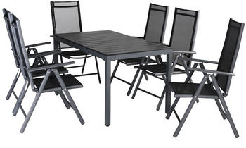Casaria Bern Aluminium Sitzgruppe 6+1 WPC