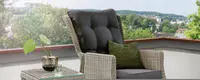 Destiny Gartenlounge-Set "CASA MERANO" 1x Sessel, 1x Beistelltisch, inkl. Auflagen, 4