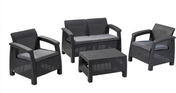 Allibert Corfu Lounge Set graphit