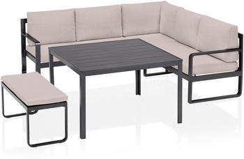 Kettler Ocean Dining-Lounge inkl. Kissen anthrazit/taupe