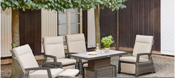 Siena Garden Corido Sitzgruppe Alu/Gardino-Geflecht charcoal