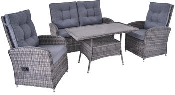 L.C. Wholesaler GmbH LC Home Bailado 4-teilig grau (44230126-04)
