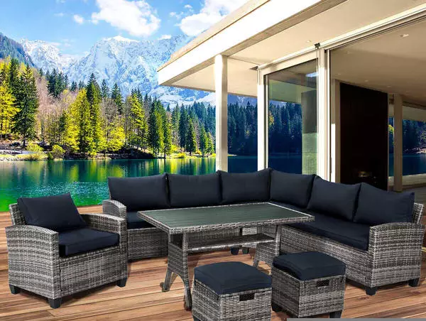 Brast HACIENDA Polyrattan grau/anthrazit (1004208001)