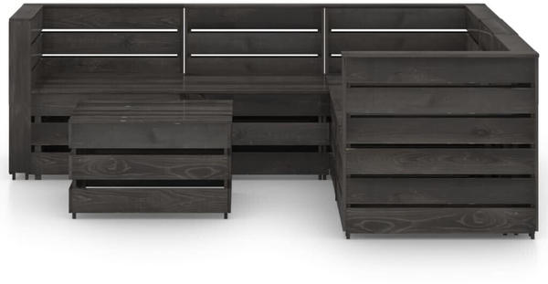 vidaXL 6-tlg. Garten-Lounge-Set mit Kissen Imprägniertes Holz grau (3068072)