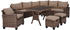 Polyrattan Garten Garnitur braun/beige