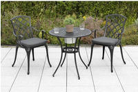 MERXX Garten-Essgruppe ""Rhodos"" Set, Aluminiumguss, Inkl. Auflagen, 5 Stk....