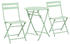 Outsunny Bistro-Set 2 Sitzplätze Metall grün